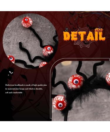 Zoestar Halloween Headband Scary Eyeballs Headband Witch Cosplay Hair Band Halloween Festival Costume Hair Accessories for Women - Buy Online on GoSupps.com