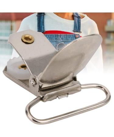 20 Pieces Pacifier Suspenders & Metal Bib Clips for Crafts & Clothing Decoration - Silver - Buy Online on GoSupps.com