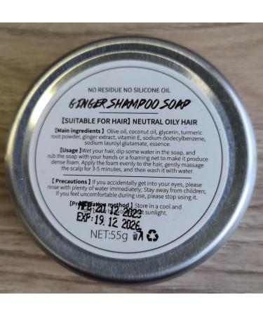 Ginger Hair Growth Shampoo Bar & Conditioner Set | Natural Anti Hair Loss PH Balanced Silicone-Free | Boost Hair Regrowth - Buy Online on GoSupps.com