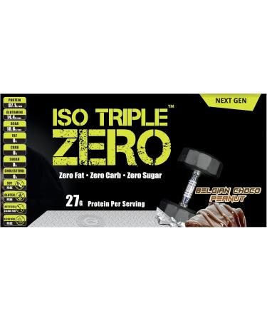  laperva Laperva ISO TRIPLE ZERO Isolated Protein - 28g of Protein per 30g - Free of Fats Carbohydrates and Sugars - For Weight Loss & Bodybuilding (Chocolate Belgian Peanut 1.8kg) - Buy Online on GoSupps.com