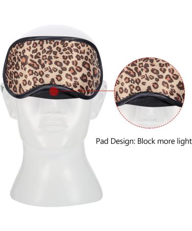 3 Pack Leopard Sleep Masks for Shift Work, Travel, and Naps - Soft Eye Shade Cover with Nose Pad for Men, Women, and Kids - Buy Online on GoSupps.com