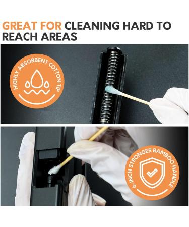 Gun Cleaning Supplies Combo Pack with Silicon Cloth, Patches, and Swabs in Storage Case - Rifle Handgun Cleaner Kit 9mm - Buy Online on GoSupps.com