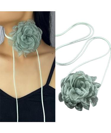 South Kieling Sky Blue Flower Choker Necklace | Elegant Collarbone Chain for Daily Use & Parties | Trendy Jewelry Decoration - Buy Online on GoSupps.com