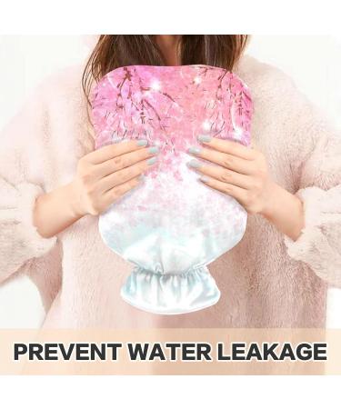 NAANLE Cherry Blossom Hot Water Bottle 2L - Transparent Cover for Menstrual Cramps Pain Relief & Heat Therapy - Buy Online on GoSupps.com