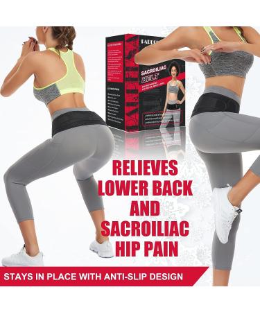 Sacroiliac SI Joint Hip Belt for Men and Women - Lower Back Support Brace - Hip Pain Relief - Pelvic and Trochanter Belt - Adjustable Sciatica Lumbar Pain Relief - Regular Size (30-45) - Buy Online on GoSupps.com