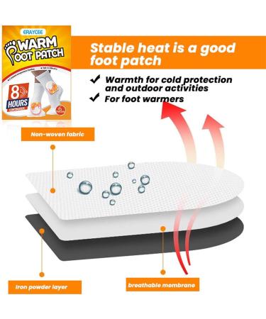 Heating Paving for Feet - 6 Self-Adhesive Warmers for Outdoor Activities | Perfect for Hiking Skiing & Winter | Anulely Foot Warmers - Buy Online on GoSupps.com
