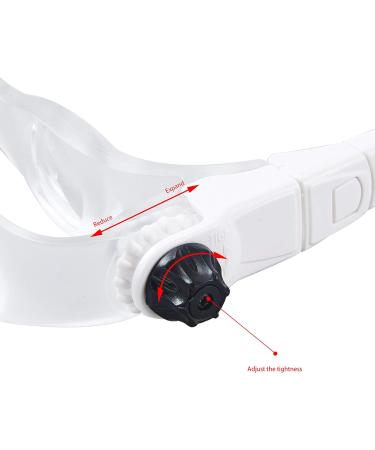 Adjustable TV Magnifying Glass 1.5X-3.8X Eye Aid with Headband Phone Holder - 0 to 300 Degree Far-Sightedness - Buy Online on GoSupps.com