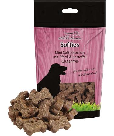 Schecker Dog Treats - Mini Soft Bones with Horse and Potato - Gluten Free - Grain Free - 5 x 200 g - Buy Online on GoSupps.com