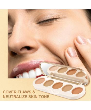 5 Colors Contouring Palette - Professional Highlighter & Blemish Makeup - Sleek Cosmetics for Flawless Foundation - Buy Online on GoSupps.com