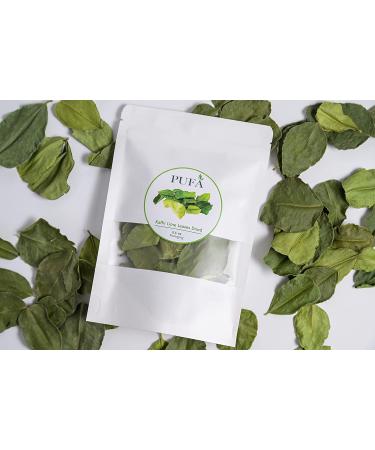 Pufa Dried Kaffir Lime Leaves - Premium Natural Lime Tree Leaves for Panang Curry, Roast Chicken, Soups, 0.5 Oz Resealable Bag - Non-GMO, Chemical-Free - Buy Online on GoSupps.com
