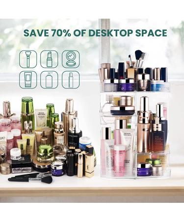CONNOO 360 Rotating Makeup Organizer - Large Capacity Carousel Rack - Buy Online on GoSupps.com