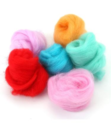 250g Wool Roving Felting Yarn for Needle Felting Craft - 50 Colors - Buy Online on GoSupps.com