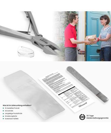 Blizzard Podiatrist Ingrown Nail Clippers for Men - German Forged 6 inch Professional Nail Cutter Set - Arrow Head Podiatry Nipper Nail Kit - Hospital Grade 15cm - Buy Online on GoSupps.com