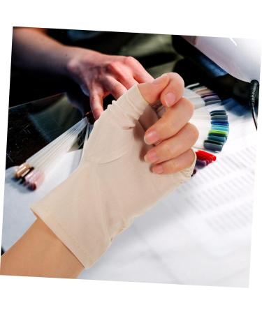 Healeved 4 Pairs Nail Gloves Miss Spandex Manicure Tools Anti-uv - Buy Online on GoSupps.com
