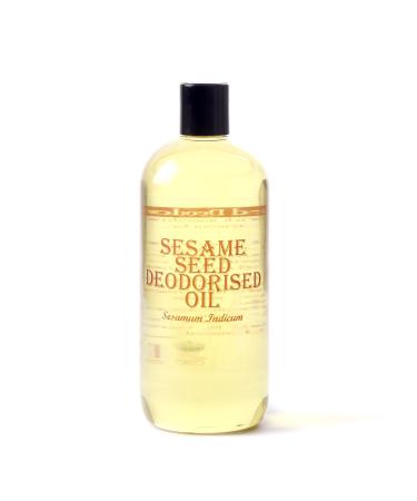 Mystic Moments | Sesame Seed Deodorised Carrier Oil - 500ml - Pure & Natural Oil Perfect for Hair Face Nails Aromatherapy Massage and Oil Dilution Vegan GMO Free