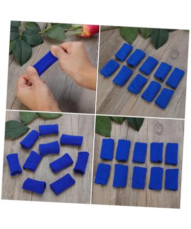 FRCOLOR 60 Pcs Volleyball Finger Protector Sleeve Set - Joint Finger Guard & Thumb Sleeve - Sports Gear for Enhanced Performance - Blue - Buy Online on GoSupps.com