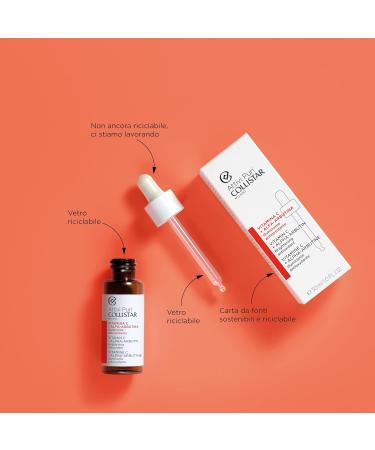 Collistar Attivi Puri Vitamin C Serum + Alpha Arbutin Drops | Anti-Ageing Moisturiser for Sensitive Skin | Silicone Alcohol & Dye-Free - 30 ml - Buy Online on GoSupps.com