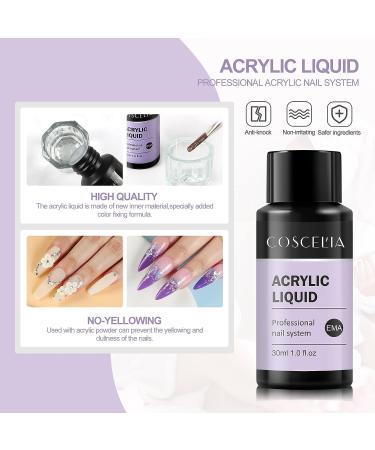 Acrylic Nail Kit for Beginners - Professional Set with Powder, Liquid, Rhinestones, Glitter & Tools - Perfect DIY Salon Gift for Women - Buy Online on GoSupps.com