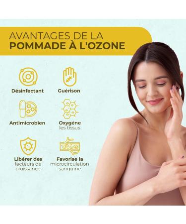 OZONO D'OR - 100% Natural Organic Healing Ointment with Ozone | Psoriasis Cream | Healing Cream for Skin Wounds Surgical Burns Atopic Dermatitis and Anti-Decubitus. 100ml. - Buy Online on GoSupps.com