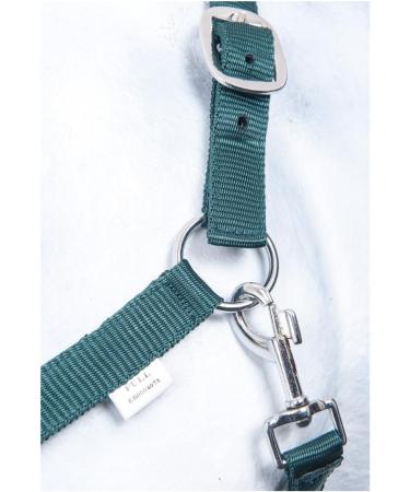 Nylon Halter BASICLINE - Dark Green Warmblood | RL24 | Durable & Stylish Horse Gear - Buy Online on GoSupps.com