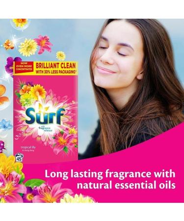 Tropical Lily & Ylang-Ylang Laundry Powder - 45 Wash 2.25kg Scent - Tropical - Refreshing Scent - Stain Removal Fabric Care Detergent - Effective Cleaning - Long-lasting Washing Powder - Buy Online on GoSupps.com