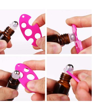 24 Pack Inice Roller Bottles for Aromatherapy Essential Oils - Amber Glass 10ml Refillable Containers with Accessories and Roller Ball - Buy Online on GoSupps.com