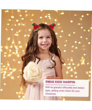 minkissy 4 Pairs Christmas Tree Hair Clips Holiday Party Giveaways Xmas Hair Clips Xmas Tree Barrettes Small Santa Hat Hairpin Christmas Tree Felt Hairpins Handle Iron Child Modeling - Buy Online on GoSupps.com
