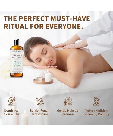MAYJAM 100% Natural & Pure Vegetable Glycerine 16 fl. oz. Vegetable Glycerin Liquid Body Oil for Skin Face Hair Care Massage Oil for Moisturizing and Hair Benefits Carrier Oil for Essential Oils 473 ML Vegetable Glycerin - Buy Online on GoSupps.com