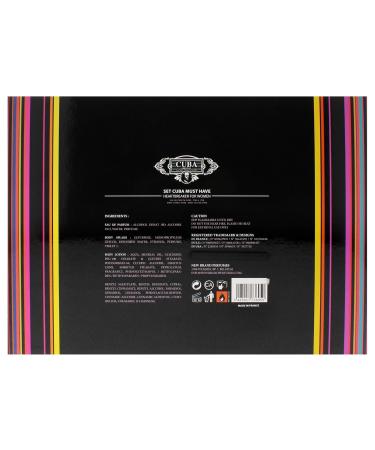 Cuba Cuba Must Have Heartbreaker Women 5 Pc Gift Set 3.4oz EDP Spray 1.17oz EDP Spray 0.5oz EDP Spray 6.7oz Body Spray 6.7oz Body Splash I0120738 - Buy Online on GoSupps.com