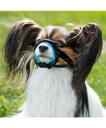 Gentle Muzzle Guard for Dogs - Prevents Biting and Unwanted Chewing Safely New Secure Comfort Fit - Soft Neoprene Padding No More Chafing Included Training Guide Helps Build Bonds with Pet (S Blue) Blue S (Pack of 1) - Buy Online on GoSupps.com