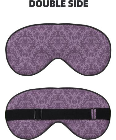 SSIMOO Purple Print Ultra-Soft Light-Blocking Eye Mask - Optimal Comfort for Restful Sleep - International Shipping Available - Buy Online on GoSupps.com