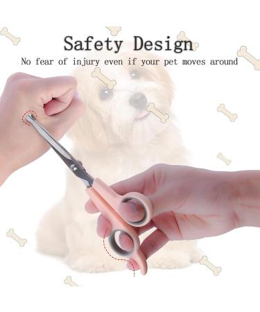 Pet Grooming Scissors Stainless Dog Grooming Scissors Sharp Cat Grooming Scissors with Safe Round Tips Professional Grooming Tool for Your Pet (Pink) Pink Scissors - Buy Online on GoSupps.com