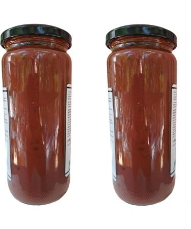 Mitilinia Gi | Handmade Greek Tomato Sauce with Basil Oregano and Extra Virgin Olive Oil | 2 x 480g | Preservative Free - Gluten Free & Vegan. - Buy Online on GoSupps.com