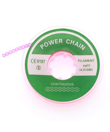 Dental Orthodontic Elastic Chain Power Chains - Pink S 4.5M - 1.0 Count - Buy Online on GoSupps.com