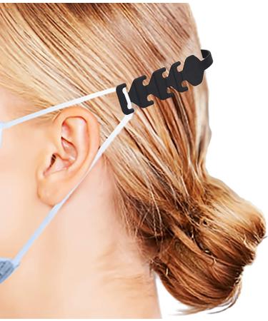 Adjustable Mask Extender Strap | Ear Saver Holder Buckle Protectors (5PCS Black) - MIAODAM - Buy Online on GoSupps.com