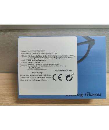 Buy Kerecsen 5 Pack Reading Glasses for Men & Women - High-Quality Spring Hinges Comfortable Rectangular Design 4.00 Strength - Perfect Reading Aid - Buy Online on GoSupps.com