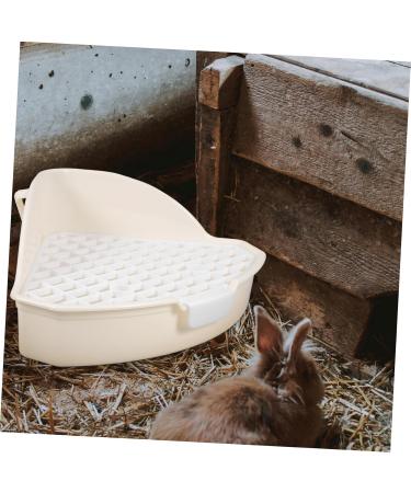 BESPORTBLE 2pcs Rabbit Triangle Toilet Guinea Pig Potty Pet Potty Pet Litter Basin Abs White 25.00X19.00X10.00CMx2pcs Whitex2pcs - Buy Online on GoSupps.com