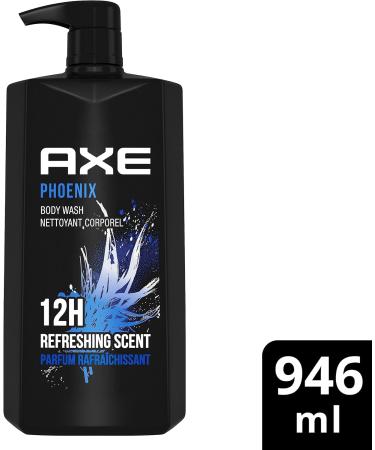 AXE Phoenix Body Wash for a 12H refreshing scent Crushed Mint & Rosemary men's body wash with 100% plant-based moisturizers 946 ml Phoenix 946 ml (Pack of 1) - Buy Online on GoSupps.com