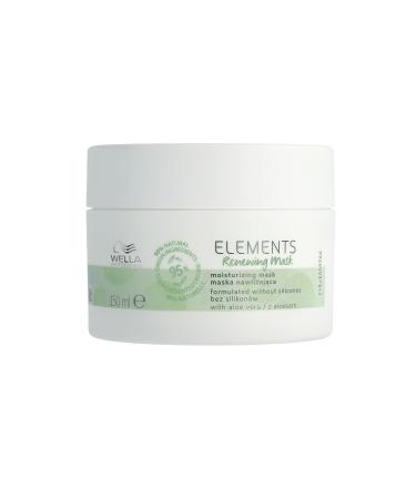 Wella Professionals Elements Renewing Mask - Repairing Hair Mask for Dry and Broken Hair - Hair Courage with Antioxidant and olive essence for shine and smoothness - 150 ml hair treatment 150ml - Buy Online on GoSupps.com