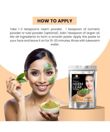 SKINCARE SUNDAY Organic Neem Leaf Powder for Skin Hair & Bath - Pure & Natural | Enhances Glow 2 Pounds - Buy Online on GoSupps.com