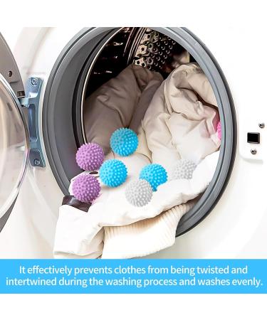 6 Pieces Tumble Dryer Balls Silicone Laundry Balls Anti-Tangle Reusable Washing Machine Balls for Home Washing Machine Quick Drying - Buy Online on GoSupps.com