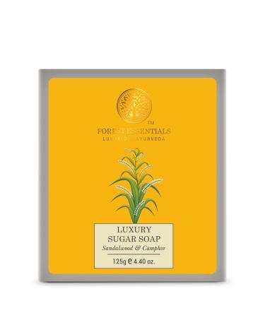 Forest Essentials Luxury Sugar Soap Sandalwood & Camphor 125g