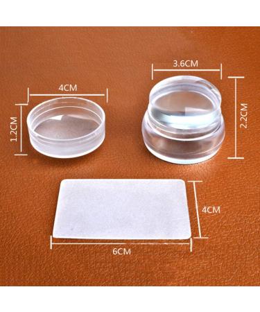 Buy Lurrose Nail Tools 3PC Nail Art Stamping Kit with Transparent Gel Silicone Stamper & Schaber | DIY Nail Decor International Shipping - Buy Online on GoSupps.com