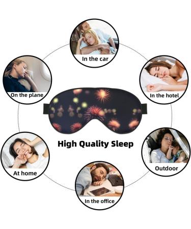 Buy Explosion Firework 3D Print Soft Eye Mask - Stylish Sleep Mask for Men & Women - Perfect for Travel & Sleeping - Buy Online on GoSupps.com