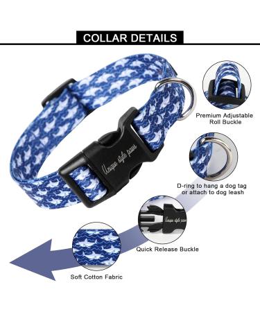 Buy Unique Style Paws Blauhai Dog Collar | Custom Fly Chain Collars for Small Medium & Large Dogs | Perfect Gifts for Dog Lovers - Buy Online on GoSupps.com