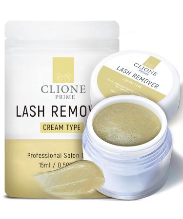 CLIONE PRIME Eyelash Extension Remover Cream - 15gm, No Eyelids Burning/Irritation, Formaldehyde-Free, Unscented