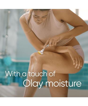 Gillette Venus ComfortGlide Coconut with Olay Women's Razor + 8 Blade Refills, Vitamin E, Gel Bars - Smooth & Comfortable Shave - Buy Online on GoSupps.com