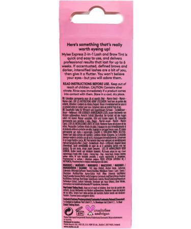 Mylee Express Lash & Brow Kit 2 in 1 Tint + Developer Gel - Dark Brown - Buy Online on GoSupps.com