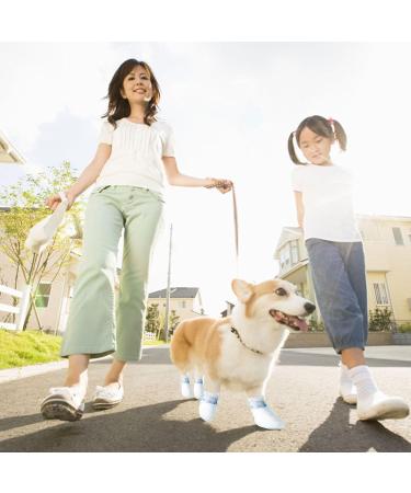 Disposable Dog Socks 20 Pcs Adjustable Disposable Dog Shoes Boots Dirt-Proof Pet Socks Dog Paw Protectors Foot Cover with Self Adhesive Bandage for Outdoor Indoor Walking (Small) - Buy Online on GoSupps.com