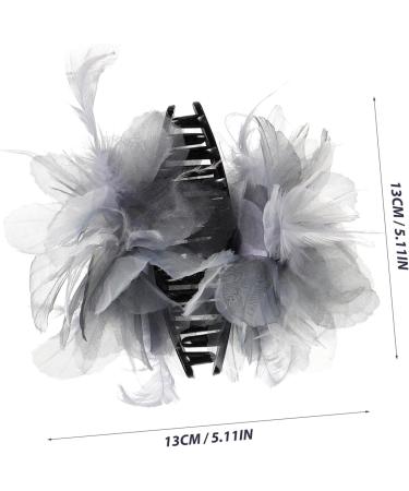 FOMIYES Hair Clips Pearl Organza Flower Hair Clip Hairpin Metal Girl Bride Large Hair Clips - Buy Online on GoSupps.com